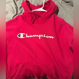Pink champion hoodie